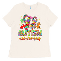 Bone Autism Awareness Ladies Tee - NancyCooperArtShop