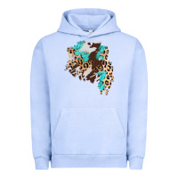 Pigment Grape Ice cowhide leopard turquoise patch Urban Hoodie - AdoDesignShop