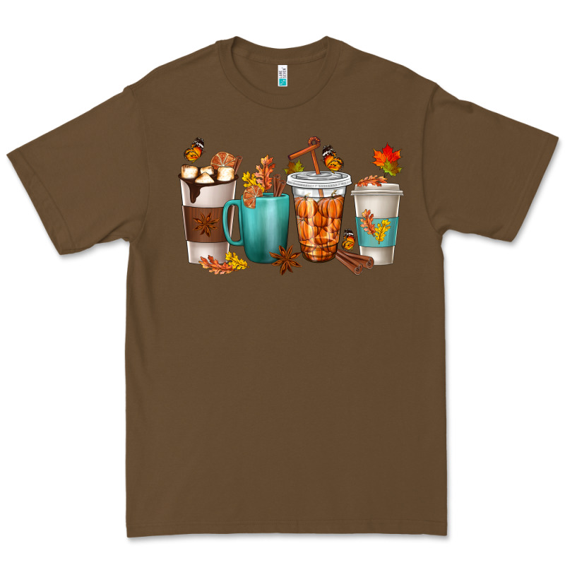 Thankful Coffee Cups Premium Tee by texasbilliewilder | Teevron