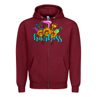 Burgundy hairboss western sunflowers hairdresser Zipper Hoodie - Artiststas