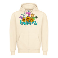 Sandshell hairboss western sunflowers hairdresser Zipper Hoodie - Artiststas