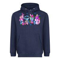 Navy stitch coffee cups Heavyweight Hoodie - AdoDesignShop