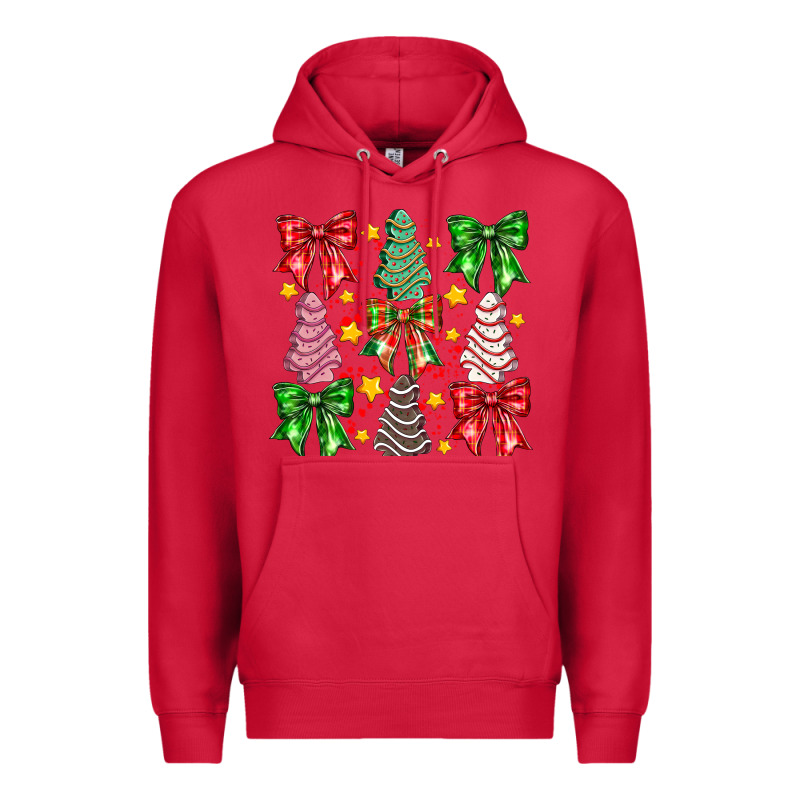 Christmas Cake Bow Premium Hoodie by CowhideDigitalArt | Teevron