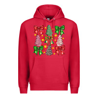 Cardinal Christmas Cake Bow Premium Hoodie - CowhideDigitalArt