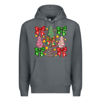 Rock Christmas Cake Bow Premium Hoodie - CowhideDigitalArt