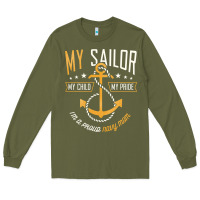 Army Green Proud Navy Mother for Moms of Sailors Proud Mom Navy Family Long Sleeve Tee - longCreatives