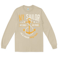 Mushroom Proud Navy Mother for Moms of Sailors Proud Mom Navy Family Long Sleeve Tee - longCreatives