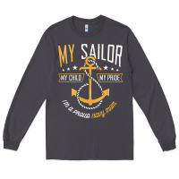 Smoke Proud Navy Mother for Moms of Sailors Proud Mom Navy Family Long Sleeve Tee - longCreatives