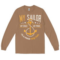 Toasted Coconut Proud Navy Mother for Moms of Sailors Proud Mom Navy Family Long Sleeve Tee - longCreatives