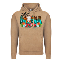 Vintage Coffee Inked Mama Flowers Cow Vintage Hoodie - CowCowDesign