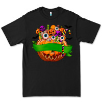 Black Personalized Boy Halloween Candy Premium Tee - texasbilliewilder