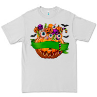 Dove Grey Personalized Boy Halloween Candy Premium Tee - texasbilliewilder