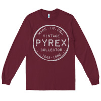 Burgundy Pyrex Mark  Vintage Collector Made in USA Long Sleeve Tee - longCreatives