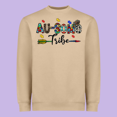 Au Some Tribe Heavyweight Sweatshirt Designed By Cowhidedigitalart