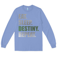 Colony Blue Destiny  Eat Sleep Destiny Repeat Short Sleeve Long Sleeve Tee - longCreatives