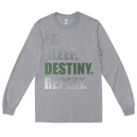 Heather Grey Destiny  Eat Sleep Destiny Repeat Short Sleeve Long Sleeve Tee - longCreatives