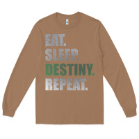 Toasted Coconut Destiny  Eat Sleep Destiny Repeat Short Sleeve Long Sleeve Tee - longCreatives