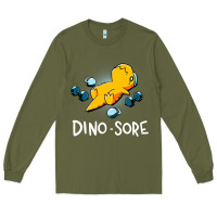 Army Green Dino Sore Funny Dinosaur Workout Gym Fitness Lifting Long Sleeve Tee - longCreatives