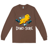 Dino Sore Funny Dinosaur Workout Gym Fitness Lifting Long Sleeve Tee | Teevron