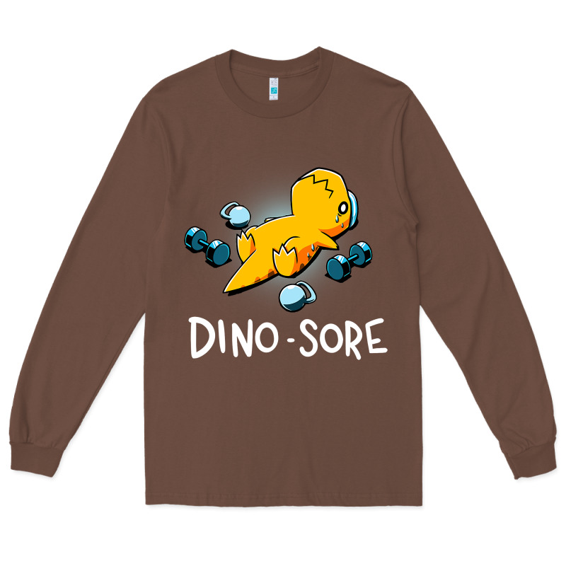 Dino Sore Funny Dinosaur Workout Gym Fitness Lifting Long Sleeve Tee by longCreatives | Teevron