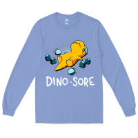Colony Blue Dino Sore Funny Dinosaur Workout Gym Fitness Lifting Long Sleeve Tee - longCreatives