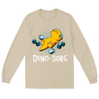 Mushroom Dino Sore Funny Dinosaur Workout Gym Fitness Lifting Long Sleeve Tee - longCreatives