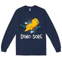 Navy Dino Sore Funny Dinosaur Workout Gym Fitness Lifting Long Sleeve Tee - longCreatives