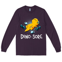 Plum Dino Sore Funny Dinosaur Workout Gym Fitness Lifting Long Sleeve Tee - longCreatives
