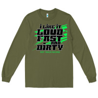 Army Green Dirt Modified Racing Apparel Sprint Car Dirt Track Racing Long Sleeve Tee - longCreatives
