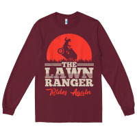 Burgundy the lawn ranger rides again shirt  cute lawn caretaker gift Long Sleeve Tee - longCreatives