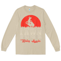 Mushroom the lawn ranger rides again shirt  cute lawn caretaker gift Long Sleeve Tee - longCreatives