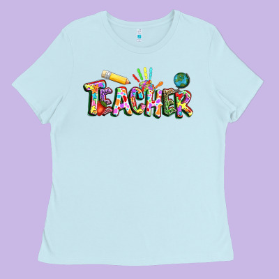 Autism Teacher Ladies Tee Designed By Nancycooperartshop