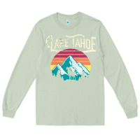 Matcha Vintage Lake Tahoe Mountains Retro T Long Sleeve Tee - longCreatives