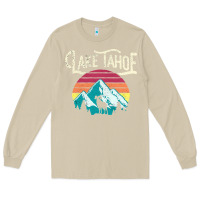 Mushroom Vintage Lake Tahoe Mountains Retro T Long Sleeve Tee - longCreatives