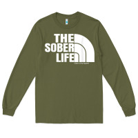 Army Green the sober life sobriety cool aa na anonymous t shirt gifts Long Sleeve Tee - longCreatives
