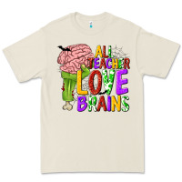 Bone All Teacher Love Brains Premium Tee - texasbilliewilder