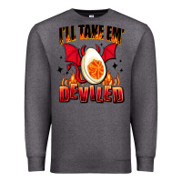 Charcoal Heather i will take em deviled Premium Sweatshirt - AdoDesignShop