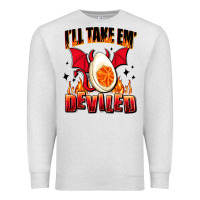 Oatmeal Heather i will take em deviled Premium Sweatshirt - AdoDesignShop