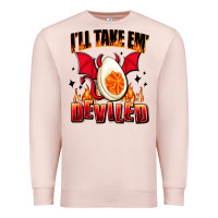 Pale Pink i will take em deviled Premium Sweatshirt - AdoDesignShop