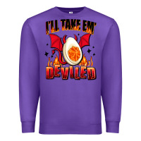 Purple i will take em deviled Premium Sweatshirt - AdoDesignShop