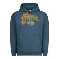 Pigment Midnight Navy horseshoe leopard gemstone cactus patch Urban Hoodie - AdoDesignShop