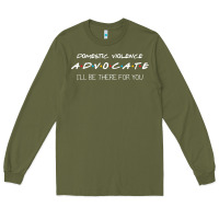 Army Green Domestic Violence Advocate Long Sleeve Tee - longCreatives