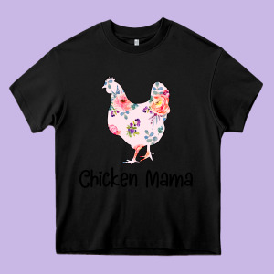 Chicken Mama Heavy Core Tee Designed By Bettercallsaul