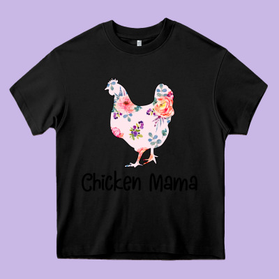 Chicken Mama Heavy Core Tee Designed By Bettercallsaul
