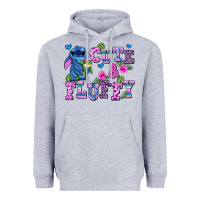 Heather Grey cute and fluffy stitch Heavyweight Hoodie - AdoDesignShop