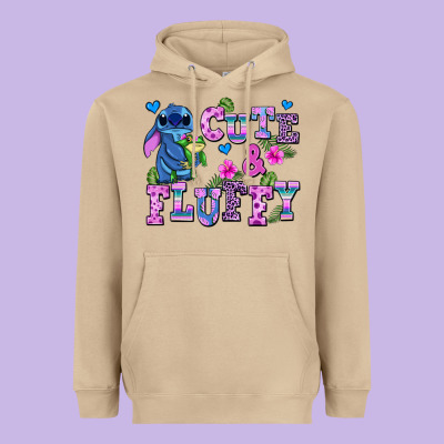 Cute And Fluffy Stitch Heavyweight Hoodie Designed By Adodesignshop