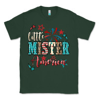 Sports Green Little mister America 4th of july Classic Tee - HowdyJamesFarm