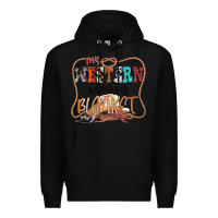 Black My Western Watching Blanket Premium Hoodie - CowhideDigitalArt