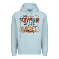 Blue Mist My Western Watching Blanket Premium Hoodie - CowhideDigitalArt