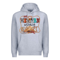 Heather Grey My Western Watching Blanket Premium Hoodie - CowhideDigitalArt